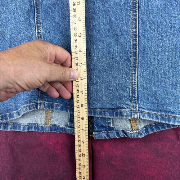 NWTG VEST OTHER BY WILD FABLE IN BLUE DENIM, SIZE: S/M - Picture 7 of 9